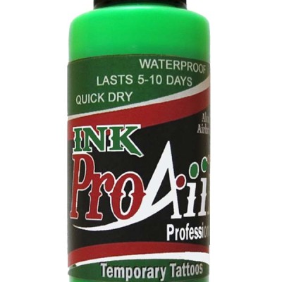 ProAiir Temp Tattoo Ink Flo Green 2OZ ProAiir Temp Tattoo Ink Flo Green 2OZ
